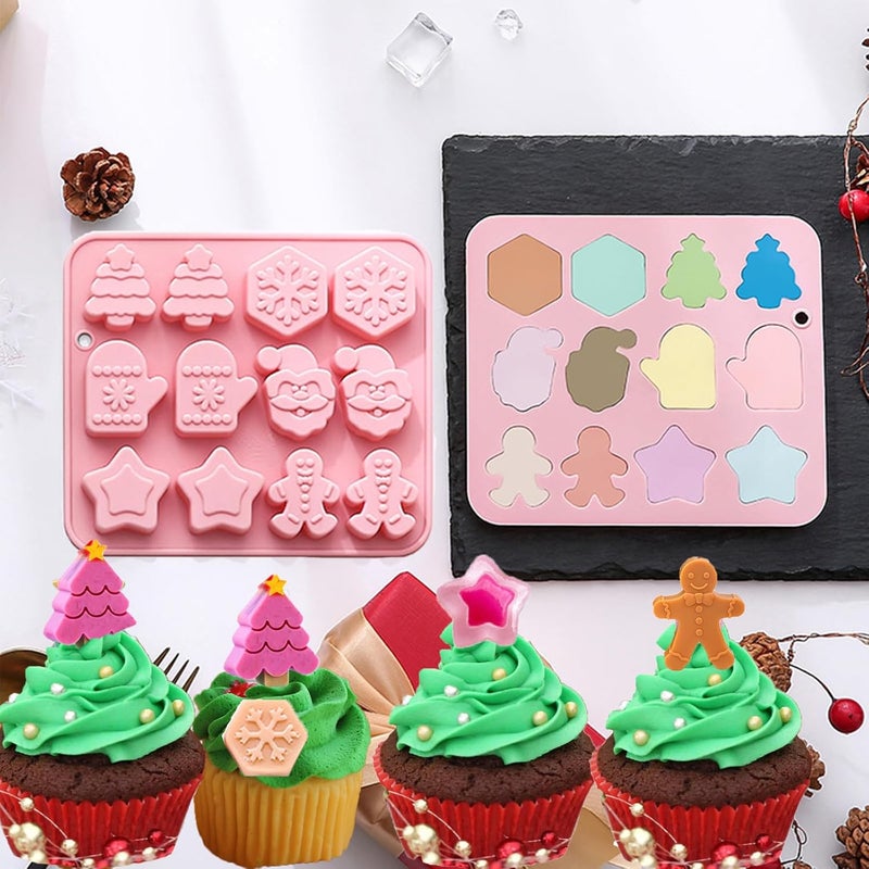 Copzievkae Christmas Silicone Chocolate Molds - Image 4